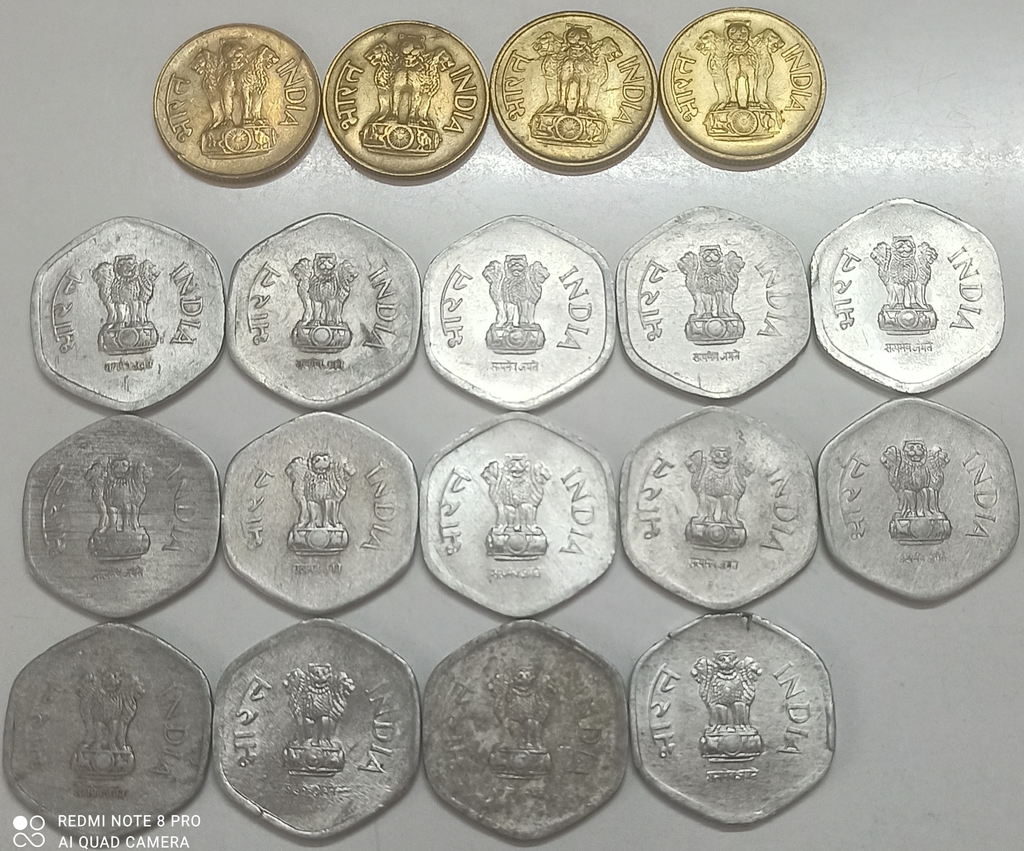 20 Paise Aluminium Bronze & Aluminium Yearwise Complete Set 1968 to